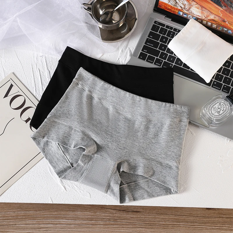 3PCS Boxers and Underpants Women's Boxer Underwear Plus Size Panties Sexy Underware Lingerie Cotton Women's Shorts Woman Briefs