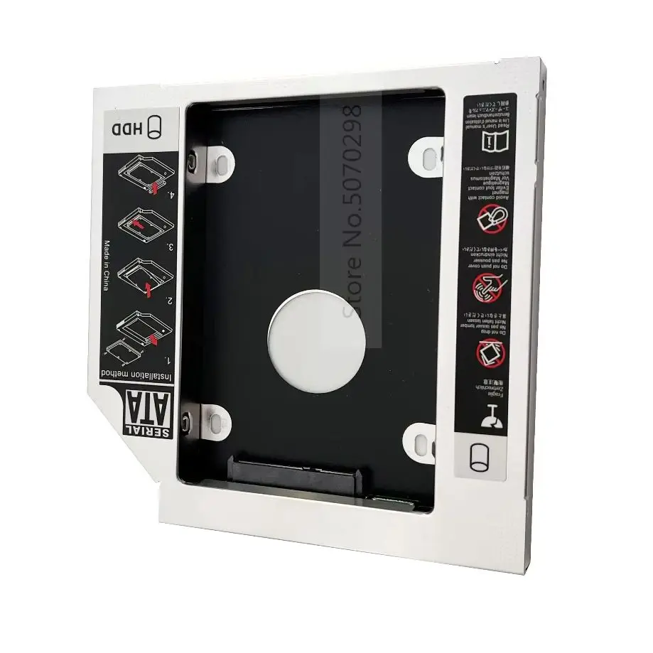 2nd HDD SSD Hard Drive Optical bay Caddy Frame Bracket for Asus K42 K43 K43E K52 K53 K70 K73 k52j k53e X53S K53U A52F A52J A52JT
