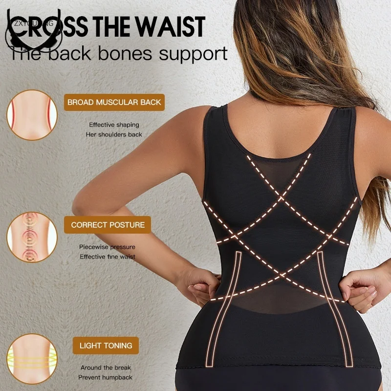 ZXYOUPING Waist Body Shaper Waist Belt Corset Women Belly Slimming Modeling Strap Shapewear Trainer L-3XL