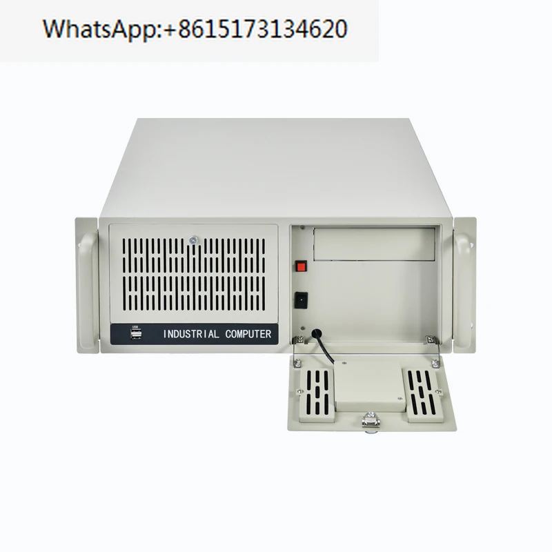 The 4U rackmount industrial control host 7-slot server supports ATX motherboard 610H industrial computer case with lock