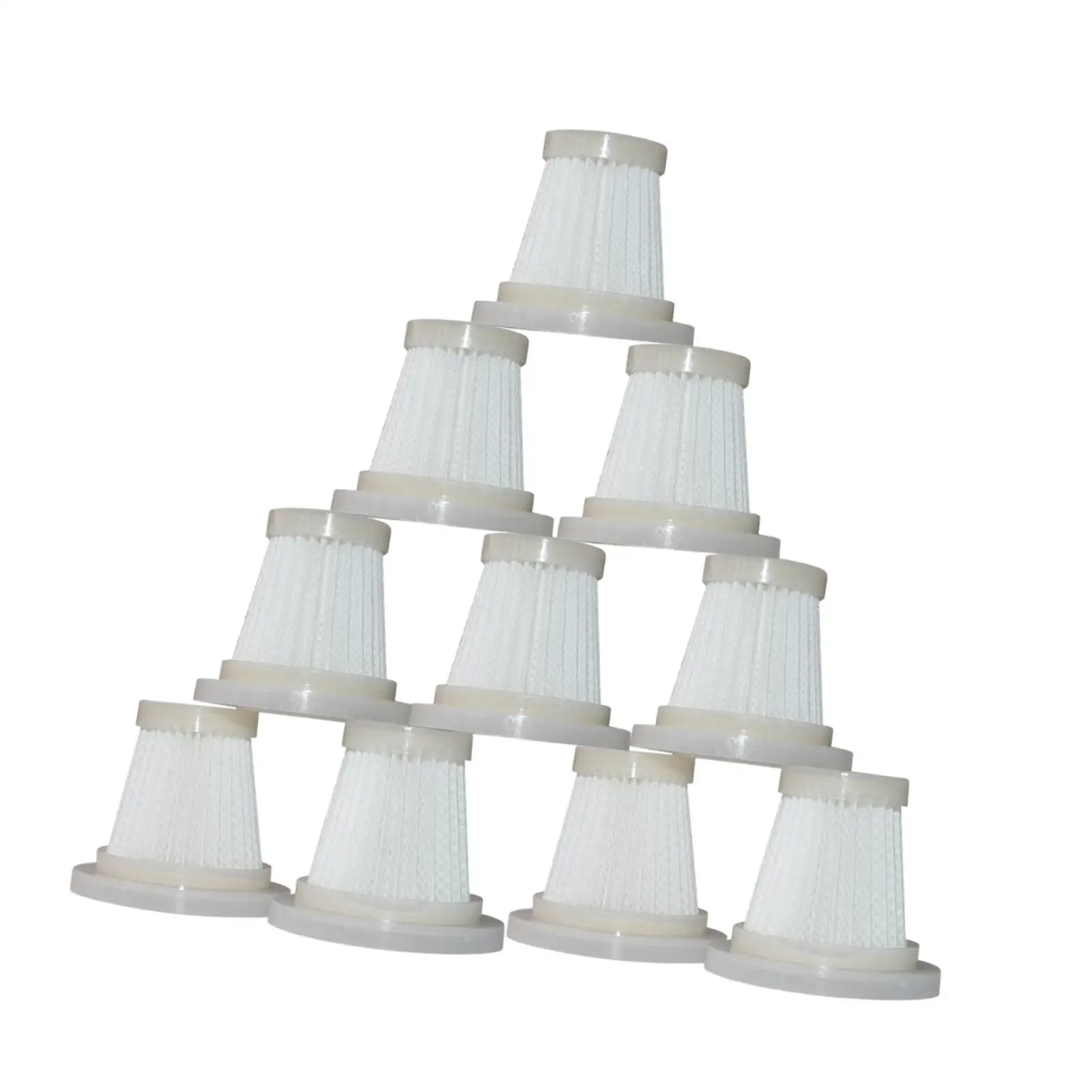 10Pcs Replacement Filter for Vacuum Cleaner Bed Household HEPA Filter Only