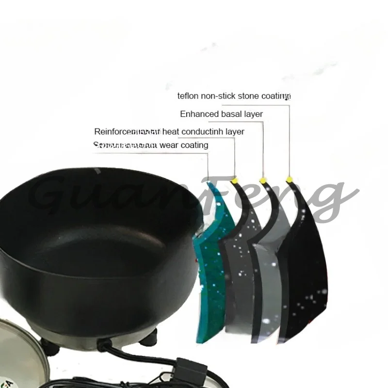 Portable 12v 24v DC Solar Oil Pot Non-stick Coated Pot