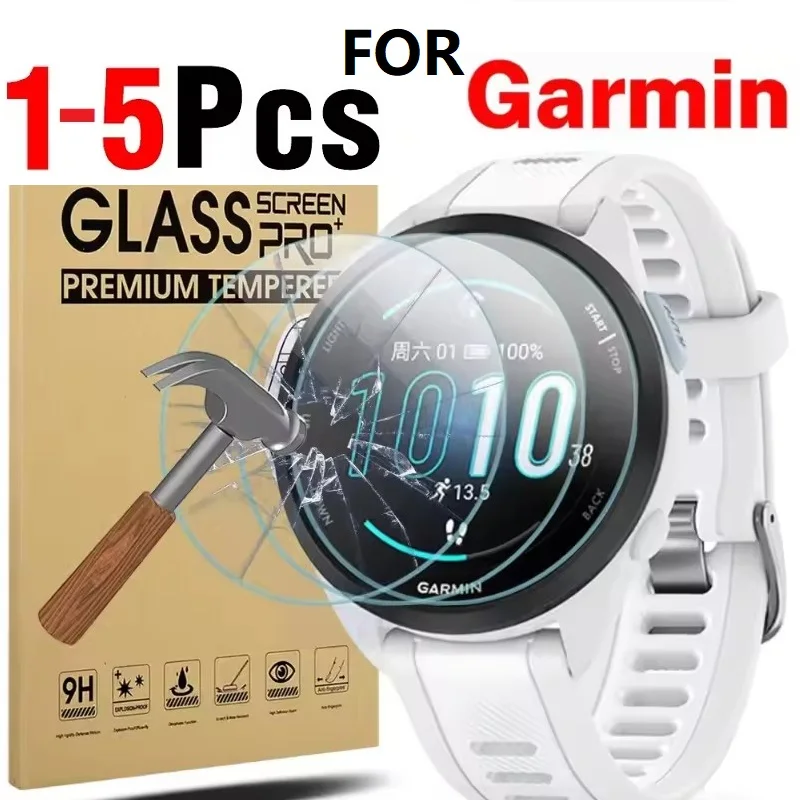 Protector de pantalla de vidrio para Garmin Forerunner 55 45 220 230 165 630 645 735 XT 745 735 945 955 255 S película de reloj de vidrio templado