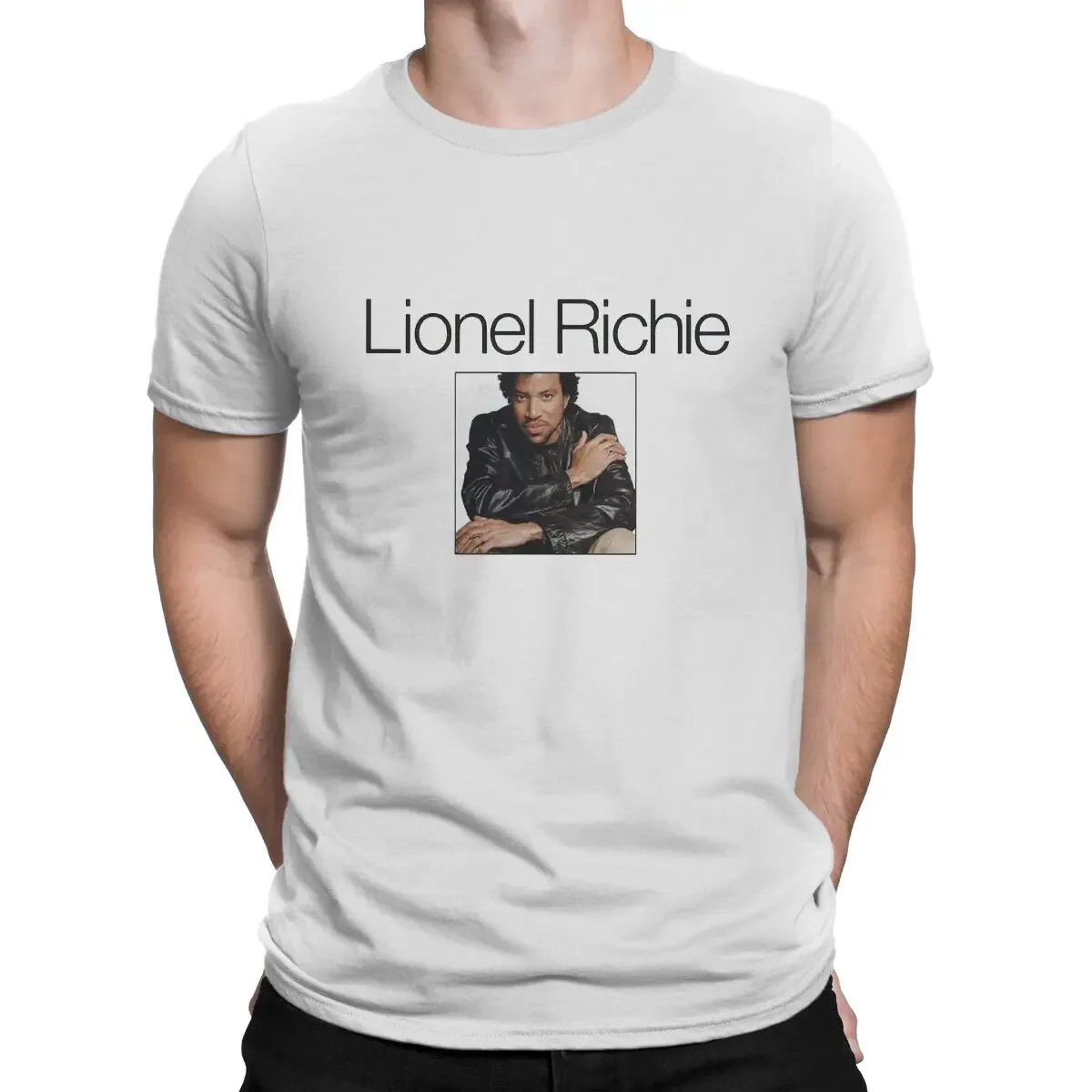 T Shirts Gift Idea Clothes Informal Lionel Richie T-Shirts Men Lionel Brockman Richie Funny Pure Cotton Tees O Neck Short Sleeve