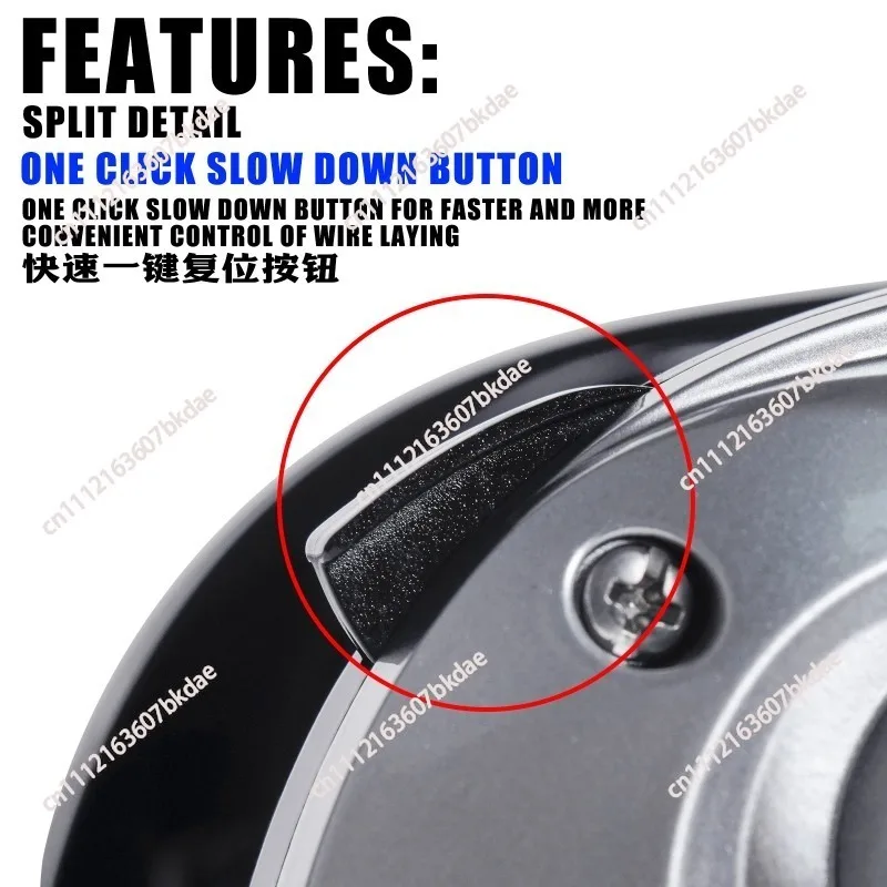 New wide-body oversized water drop wheel sea fishing black fish bass boat fishing fishing wheel