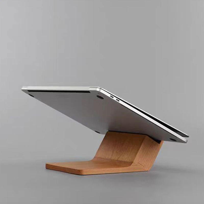 New laptop stand solid wood minimalist suspended heightened base aesthetic desktop base customization