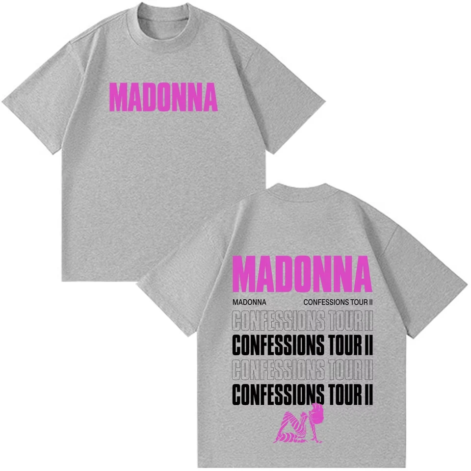 Hot Sale Madonna CONFESSIONS II Album Tour 2026 Print T-shirt Y2K