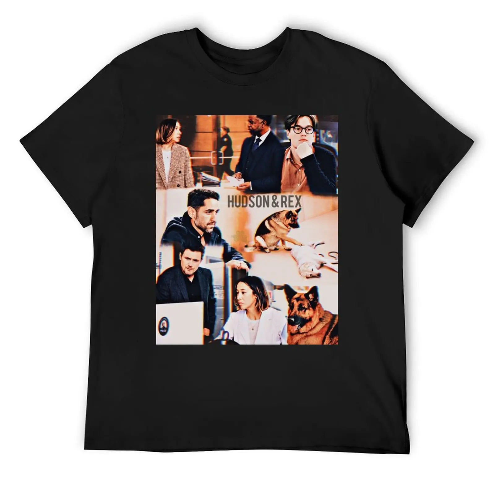 

Hudson And Rex T-Shirt blue lock graphics aesthetic clothes T-shirts man mens designer t shirt