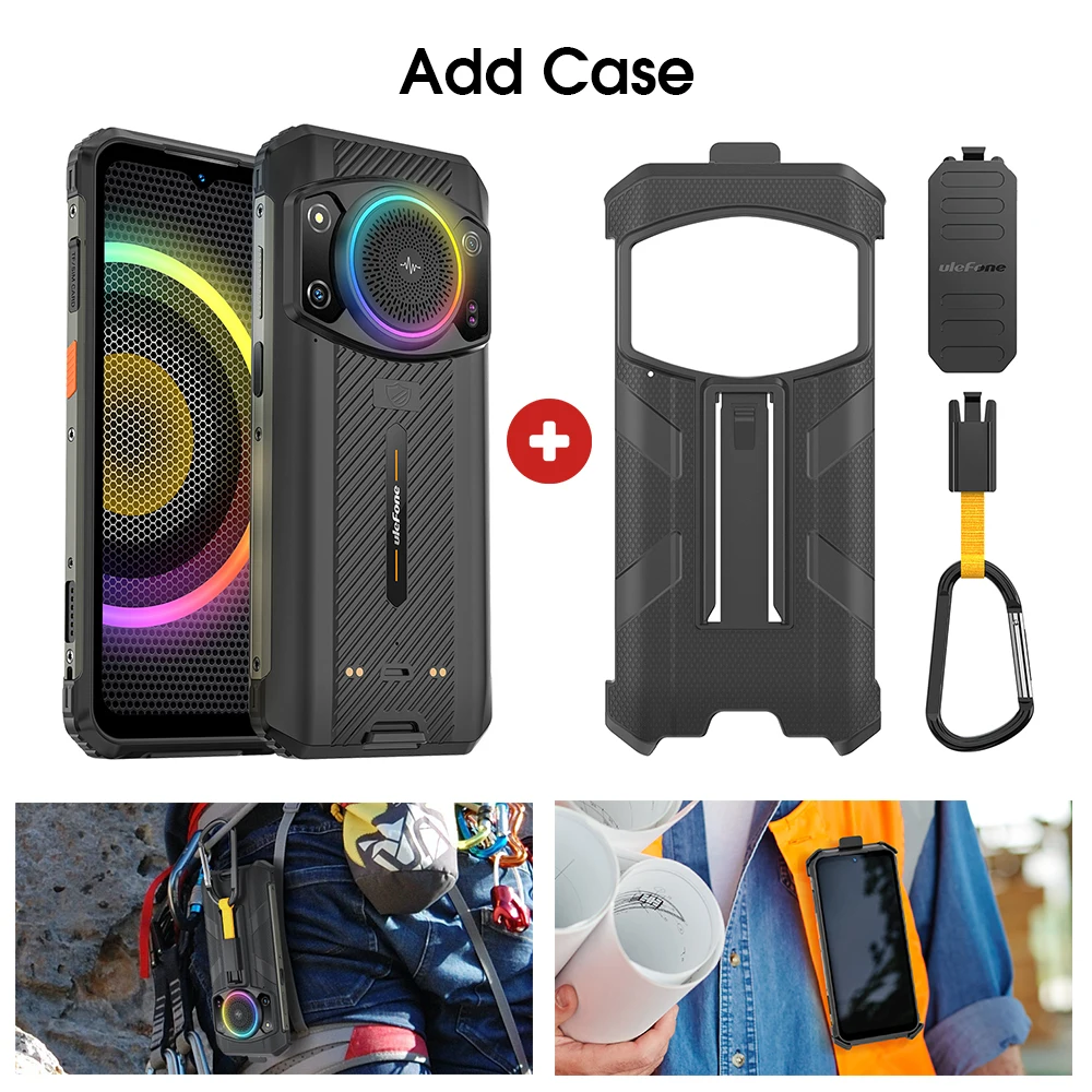Ulefone Armor 21 wytrzymały telefon 16GB RAM 256GB ROM smartfon Android 15 G99 moblie Phone 64MP 9600mAh 4G komórkowa wersja globalna — zdjęcie produktu 11