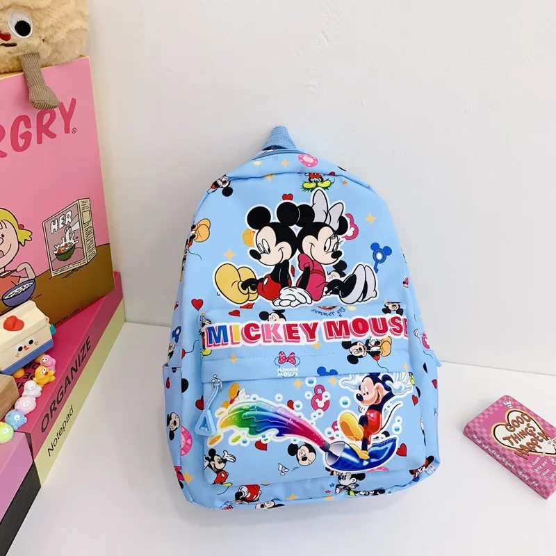 

Children boy Schoolbag Cute mini Ultra Light Backpack Disney Mickey Mouse New Cartoon nylon handbag Nylon Kindergarten Backpack