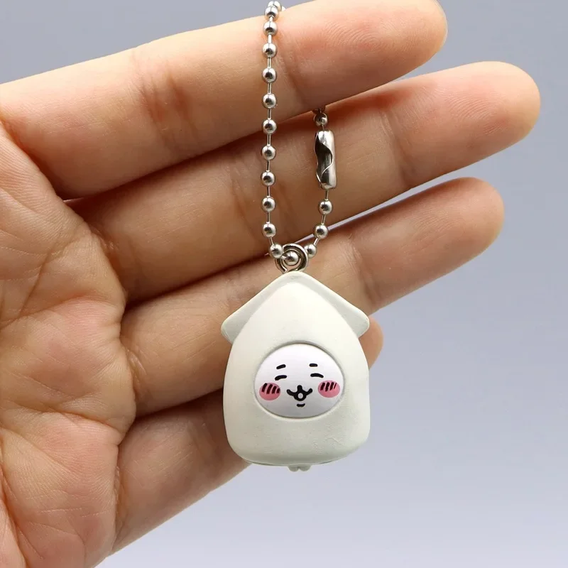 Kawaii ちいかわ Pendant ハチワレ うさぎ Keychains Bag Mobile Phone Keychain Sponge Pendant Bag Keyring Couple Charm Accessories