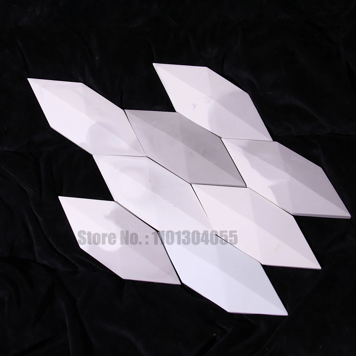 Moldes de silicona para azulejos de pared de yeso de diamante, decoración de pared de fondo de TV, molde de Panel de cemento para manualidades de terrazo de cemento