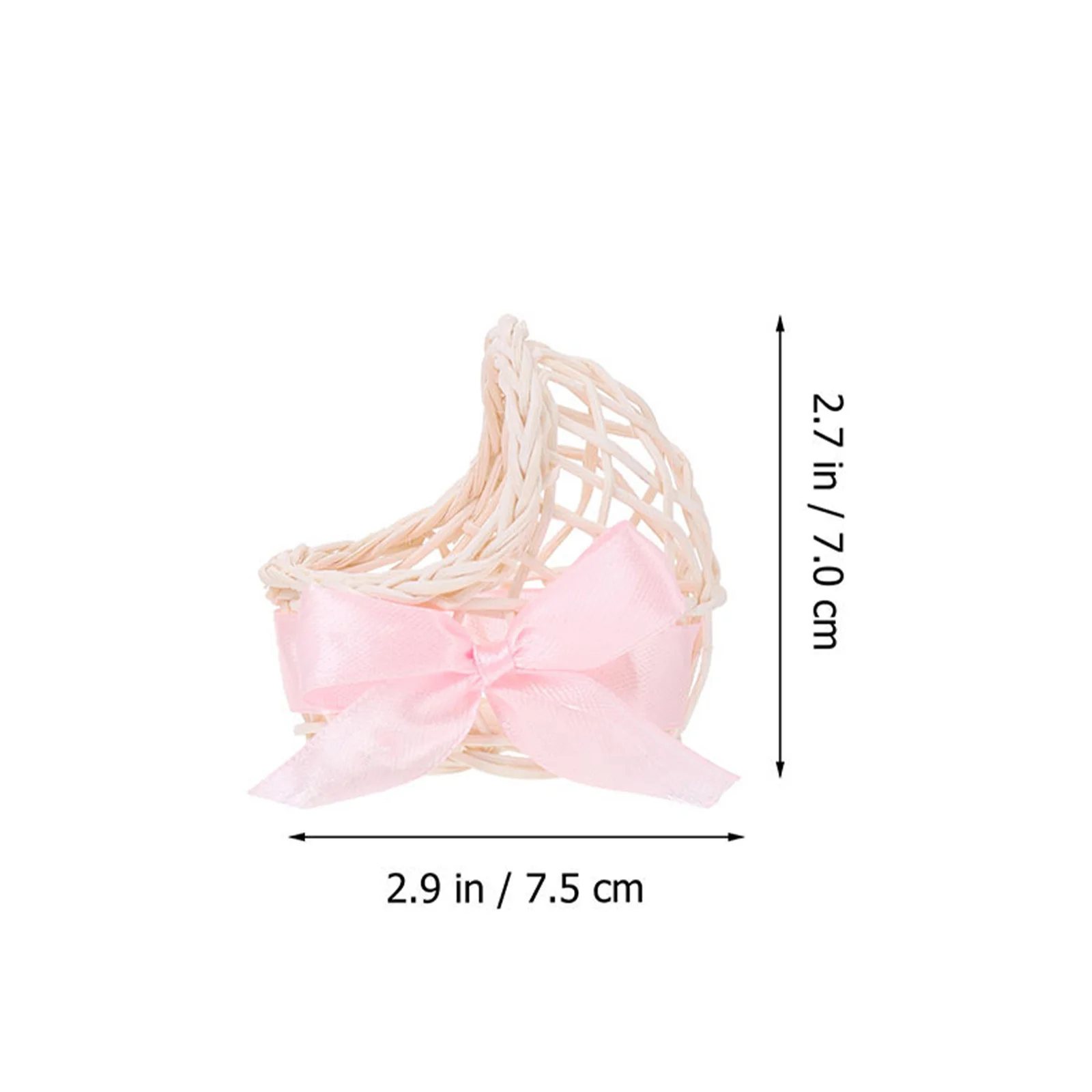 6 個ミニチュアフラワーデコレーション樹脂織バスケット家庭用品子供ギフトミニハウスオーナメントマイクロシーン装飾クラフト