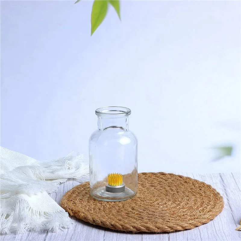 

ABAE-48 Pcs Flower Frogs Kenzans Round Floral Pin Frogs Vase Flower Arranger Arrangement Pin Frog Fixed Tools(0.9Inch)