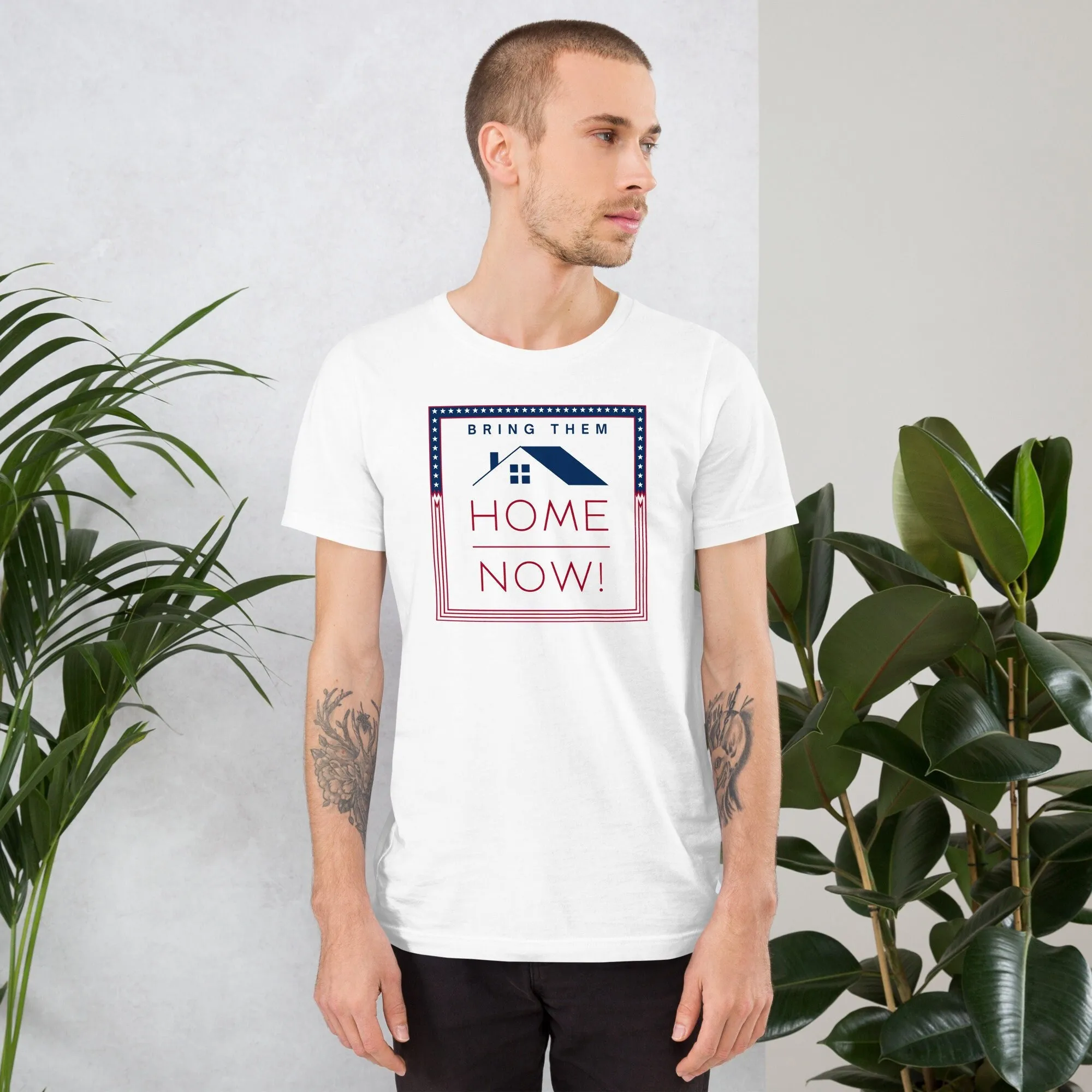 

Bring them home T shirt support families reunification clothing missing people solidarity peace