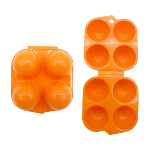 2/4/6 Grid Egg Storage Box Portable Egg Holder Container for Outdoor Camping Picnic Eggs Box Case Kitchen Organizer Case