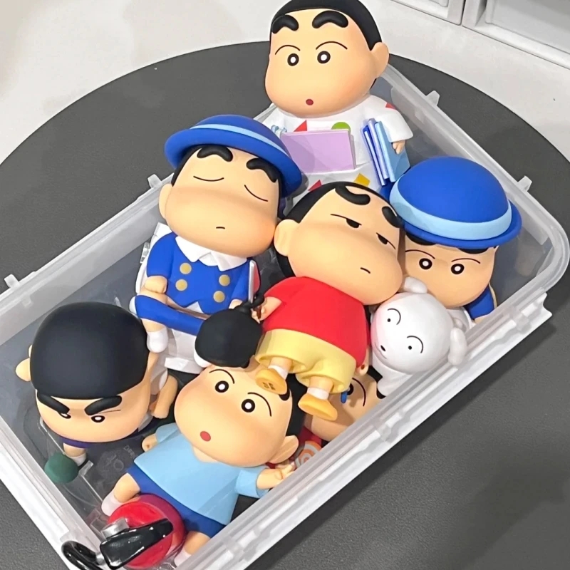 2026 Nowość TOPTOY Oryginalna Figurka Akcji Crayon Shin-chan Seria Dzień Dzienny Starożytnego Shin, Blind Box, Dekoracje Biurkowe z PVC