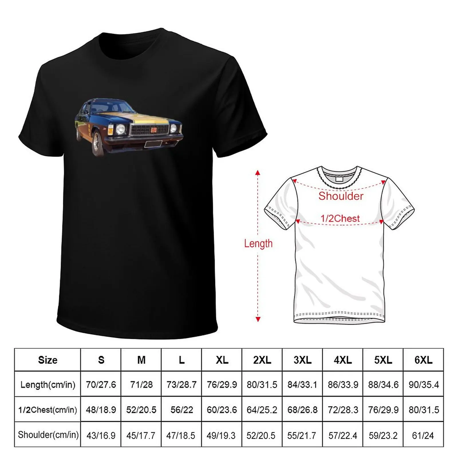 1976 Holden Monaro GTS HX Auto T-Shirt Casual Trendy Streetwear Tee Shirt