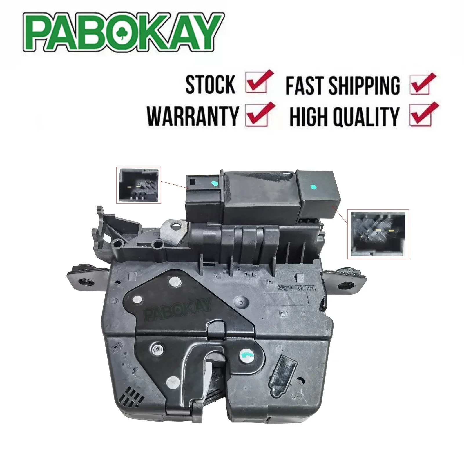 

51247269543 Rear Trunk Latch Lock Actuator w/Power Lock 5Pins for BMW 535i 550i
