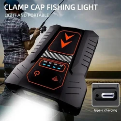 Waterproof Night Fishing Light Outdoor LED Lighting Strong Light Long Endurance Charging Intelligent Induction Light