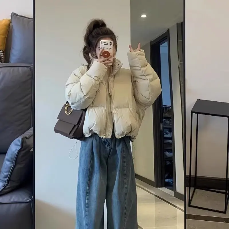 American Cotton Jacket Women's Winter 2025 New Korean Version Loose and Luxurious Warm Casual Bread Jacket Women