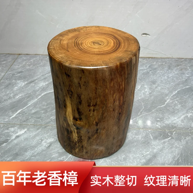 الكافور الخشب الرصيف البراز خشب متين الرصيف الجذر نحت سجل الجذع الجذع قاعدة طاولة القهوة طاولة شاي مقعد خشبي مستدير #4