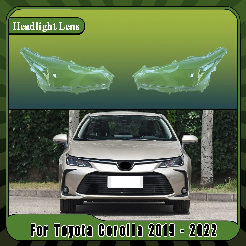 For Toyota Corolla 2019 2020 2021 2022 Front Headlamp Lens Cover Headlight Shell Transparent Shade Plexiglass Lampshade Housing
