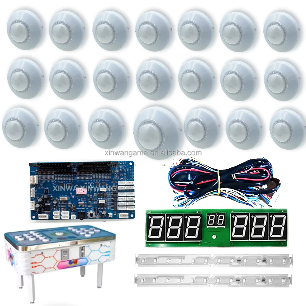 Naughty Bean Bean DIY Kit 2 Player Coin Arcade Light Button Bean Board Game Equipment