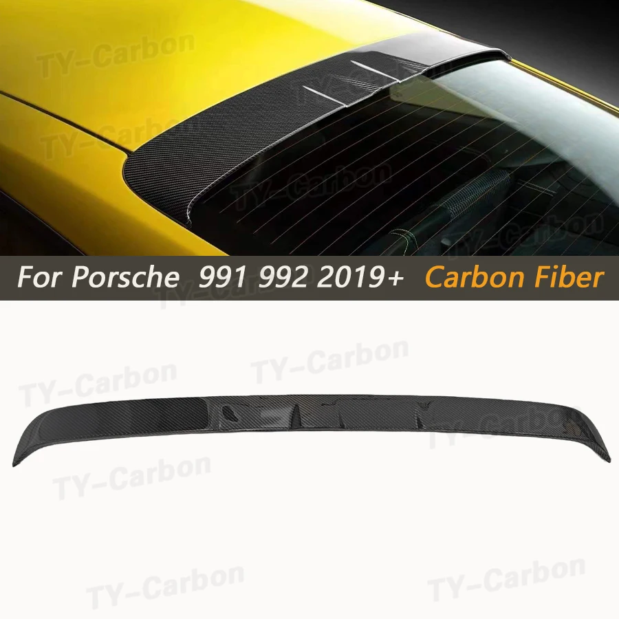 Echter Carbon-Heckdachspoiler für Porsche 911 992 Carrera 2019-2023, Heckspoiler-Flügel, Auto-Zubehör
