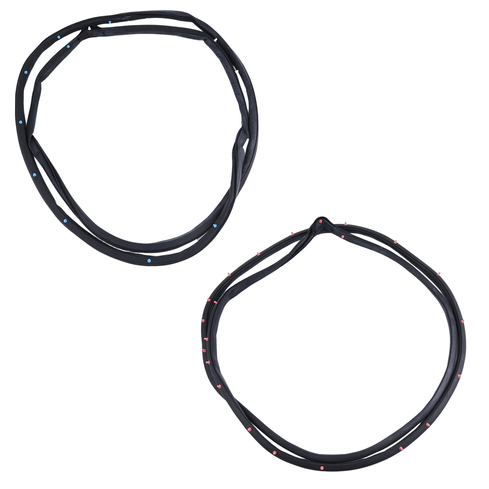 2Pcs Front Door Rubber Weather Seal Strip Front Left Right Door Weatherstrip for Acura RSX 2002-2006 OE Part 72350-S6M-003 72310-S6M-003