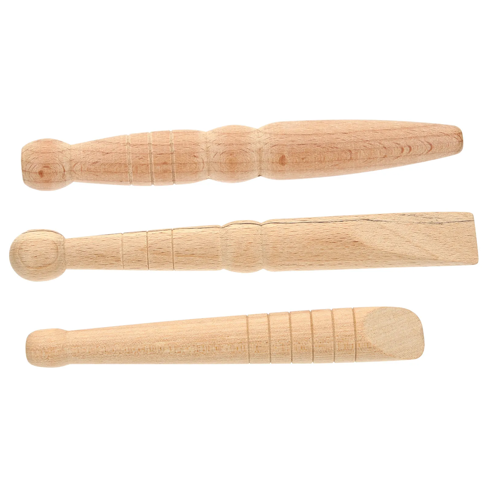 

3Pcs Wood Massage Stick Natural Wood Acupressure Pen for Full Body Muscle Relief Point Massage Foot Reflexology Tool Ergonomic