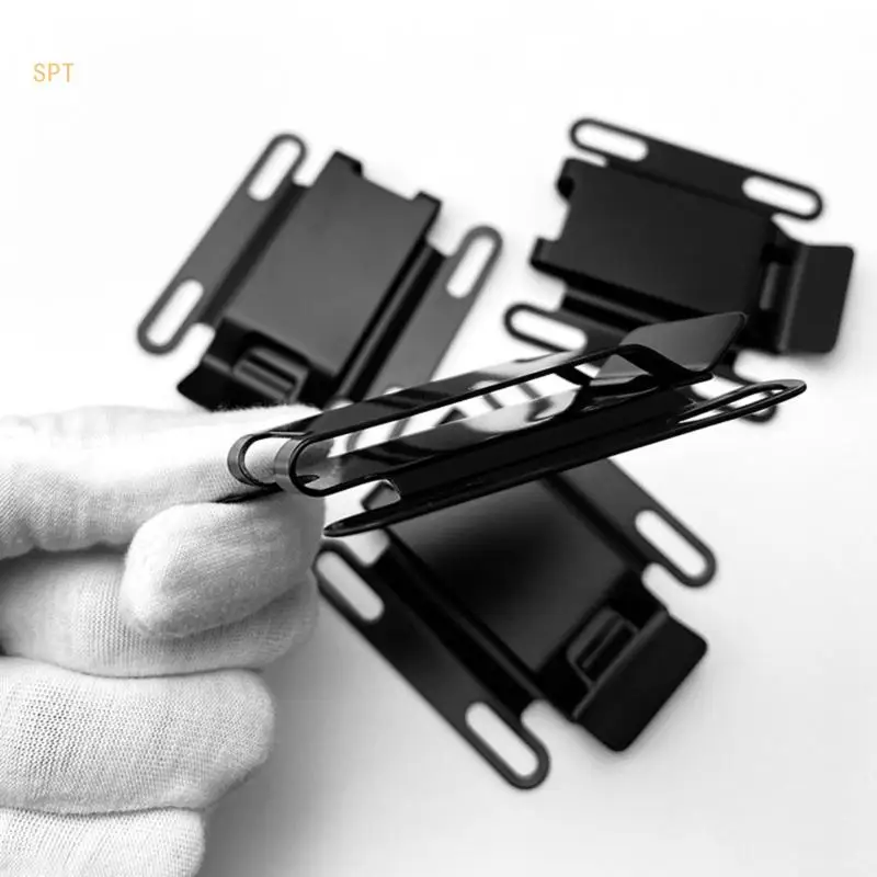 Stainless Steel K Sheath Scabbard Belt Clips Universal Quick Clips with Screws Knife Scabbard Waist Clip Durable 714F