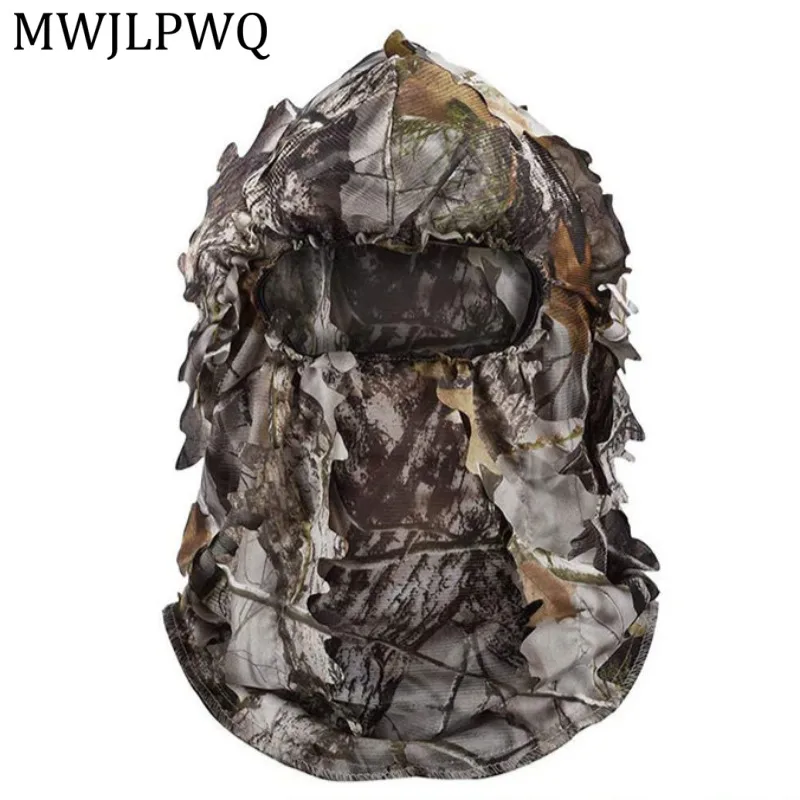 

MWJLPWQ Outdoor Camouflage Biomimetic Tree Mask Men's Niched Hunting Watching Headgear Night Fishing Hat Disguise Autumn 16536