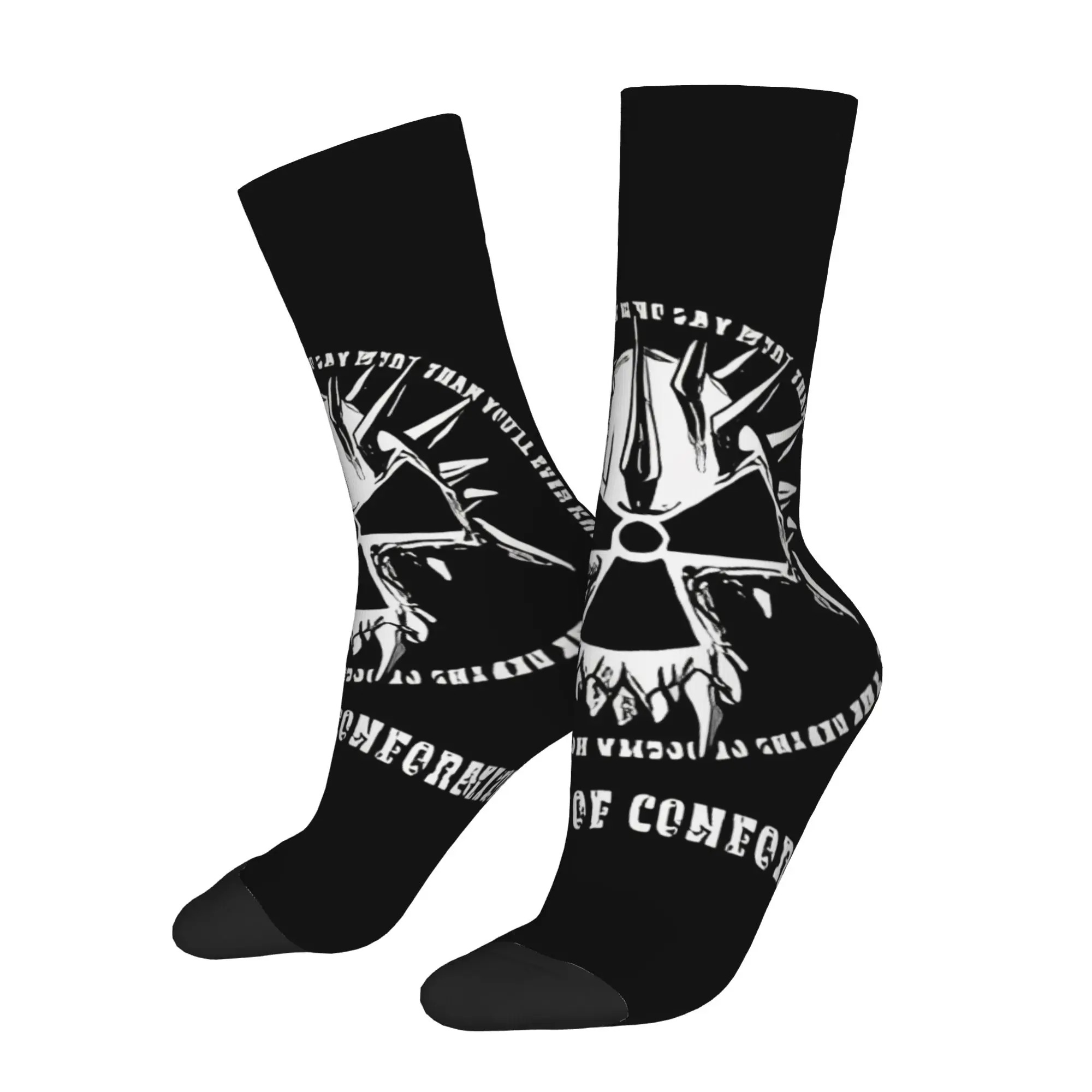 Funny Sock Corrosion Of Conformity Corrosion Of Conformity Heavy Metal Rock Seamless Pattern Printed Men Socks Novelty Men Socks