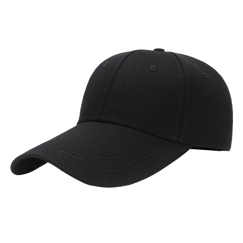 Big Head Plus Size Ajustable 11cm Extra Long Bill Baseball Cap Men Women 100% Cotton Visor Hat