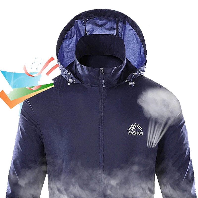 

Men's Summer Skin Lightweight Breathable Jacket Sunscreen Clothes Male Top Outdoor Windbreaker Tide Outwear Coats