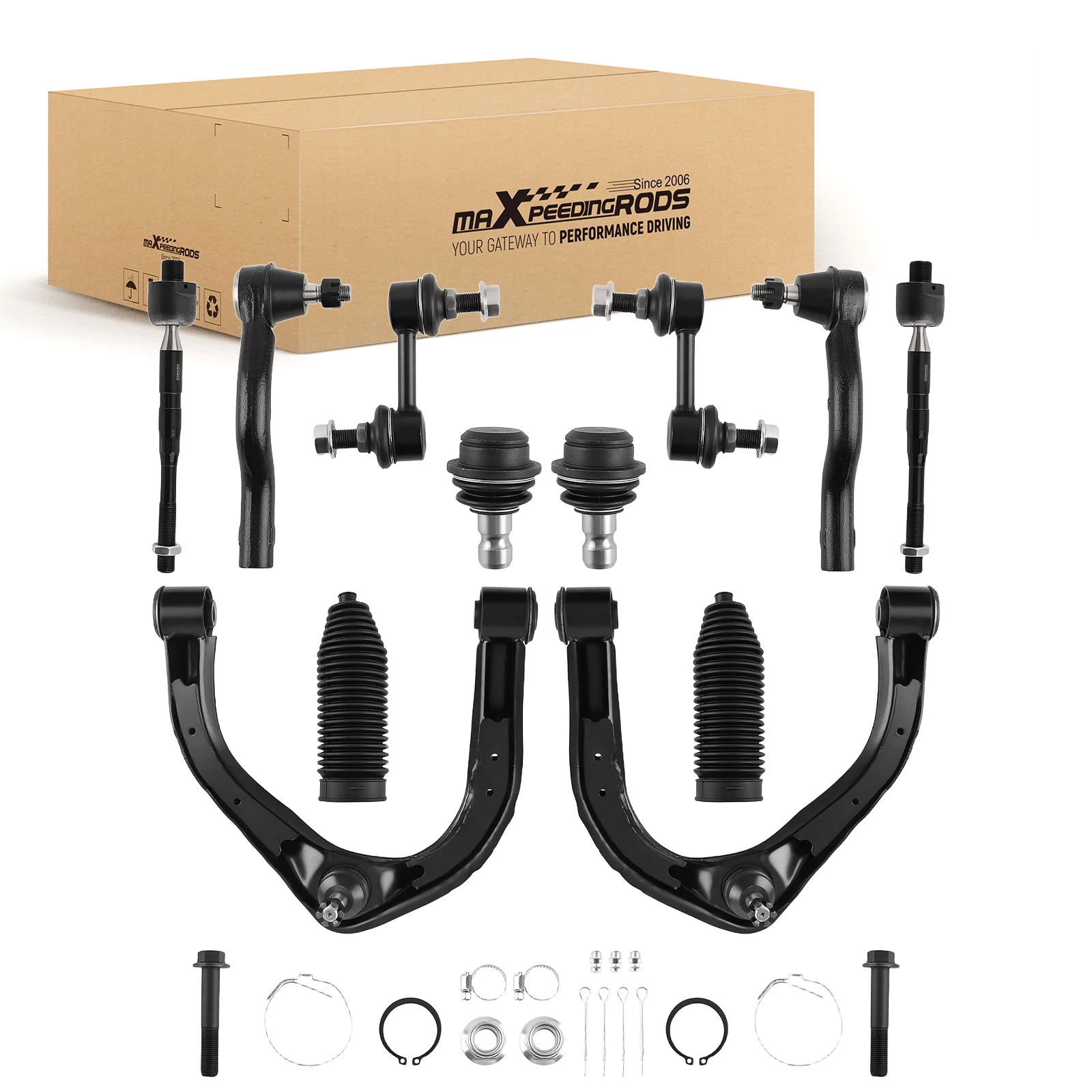 MaXpeedingrods Front Upper Lower Control Arms Ball Joints For Nissan Armada Titan Infiniti QX56