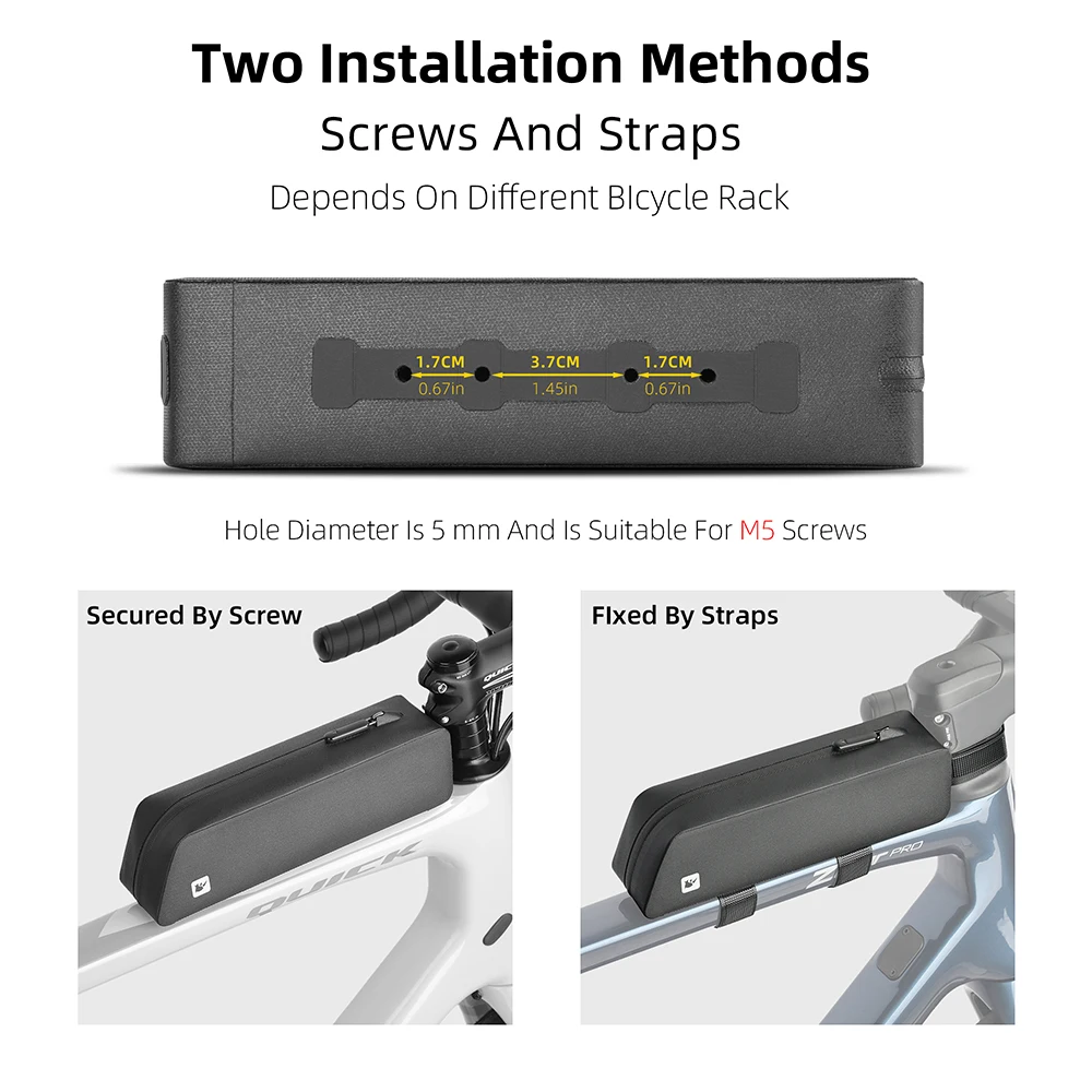 وحيد القرن الدراجة العلوي كيس أنبوب مقاوم للماء مع الترباس شنت وحزام الهوائية منخفضة السحب ل الترياتلون الحصى دراجة الطريق الجبلية #2