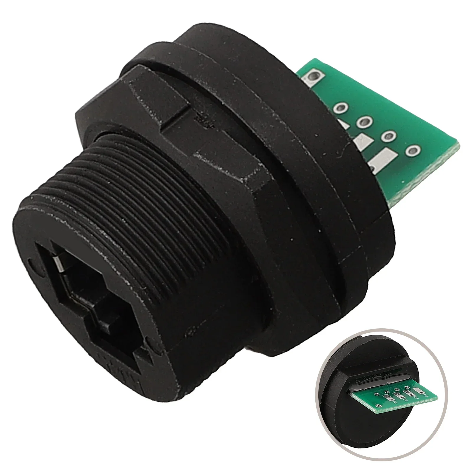 E13 Waterproof Network Connector Network Switch Coupler Network Port To SolderPad Socket Plug Panel Socket Cable Connectors
