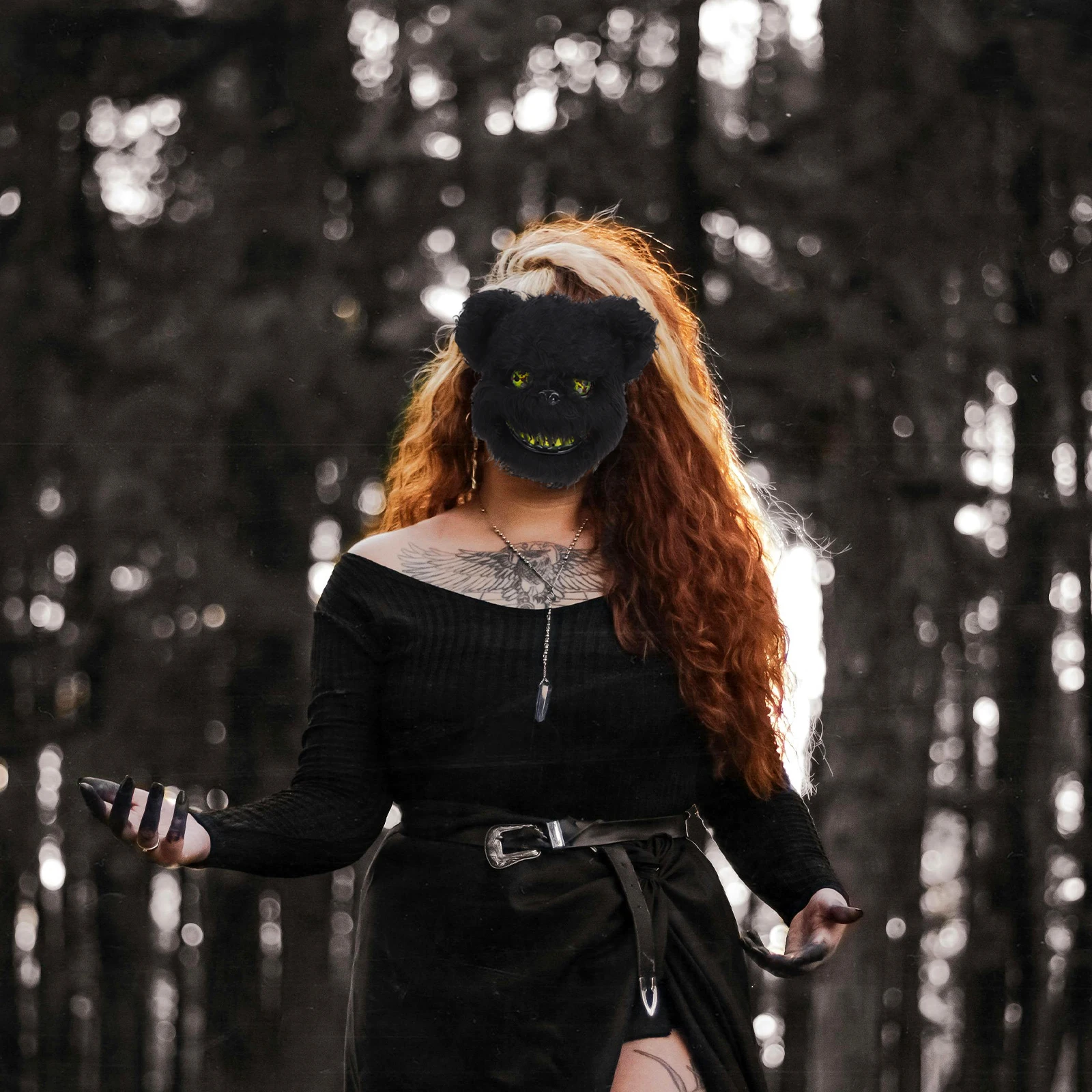 

Bear Head Mask Special Costume Look Prop Scary Halloween Cosplay Accessory Party