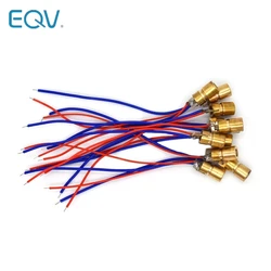 10PCS 5V 650nm 5mW Adjustable Laser Dot Diode Module Red Sight Copper Head Mini Laser Pointer