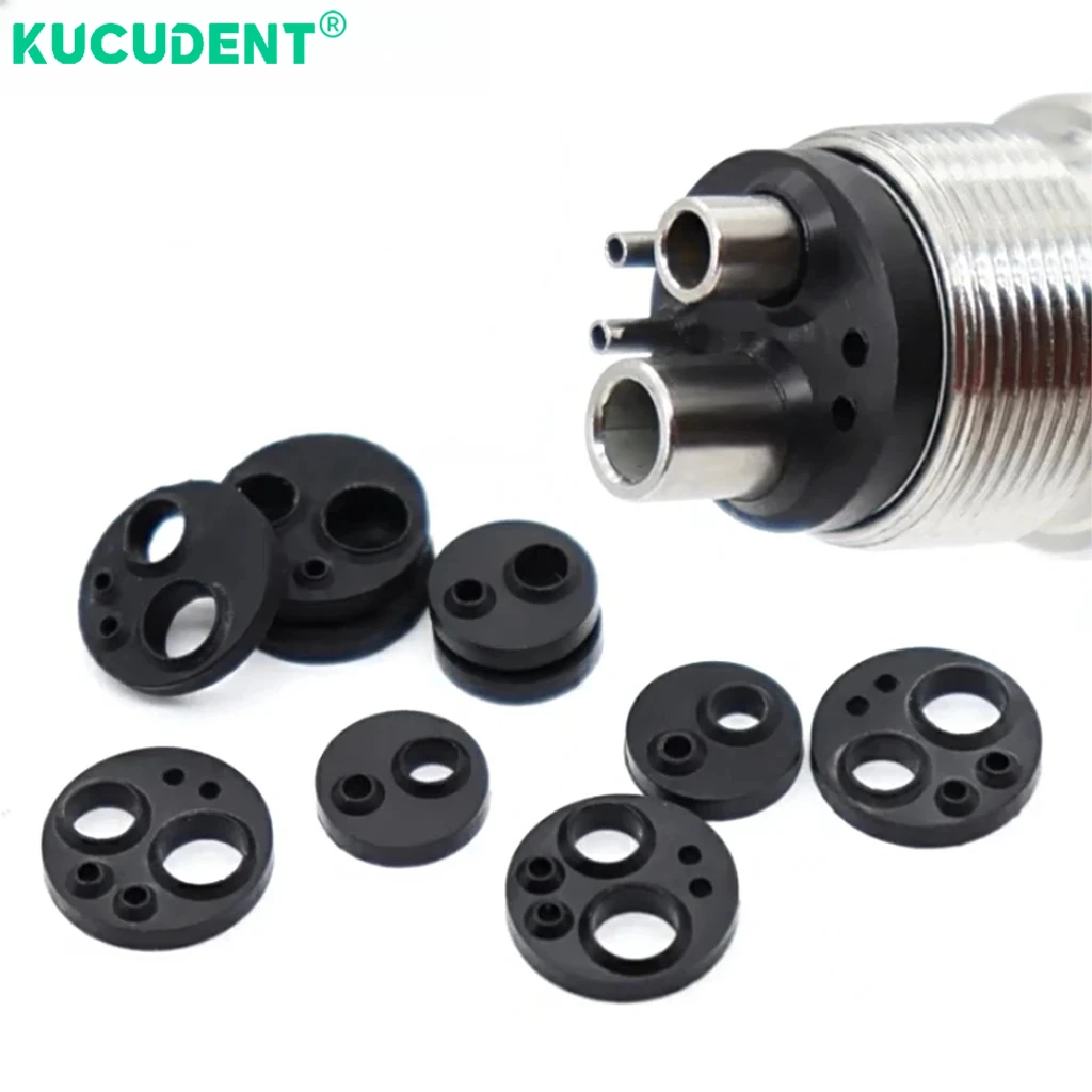 

10pcs Dental Handpiece Tail Pad High Low Speed Tail Pad 2/4/6 Holes O-Ring Seal Temperature Resistant Dentistry Accessories Tool