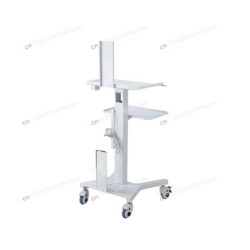 Metal medical cart with shelves, mobile care oral scanning cart, dental oral scanning cart