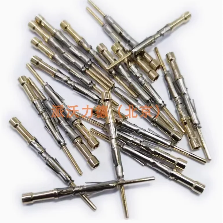 50 pcs Anfeno Connector Terminal 20 SS20W1F Female Pin Socket Float Gold