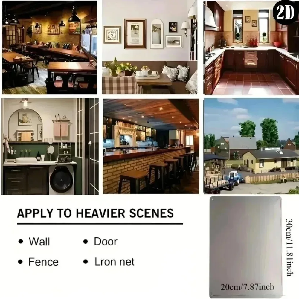 CIFBUY Retro Pin Up Girl Aluminum Wall Art 8x8 Inch Waterproof Rustproof Metal Decor for Home Bar Man Cave Indoor Outdoor