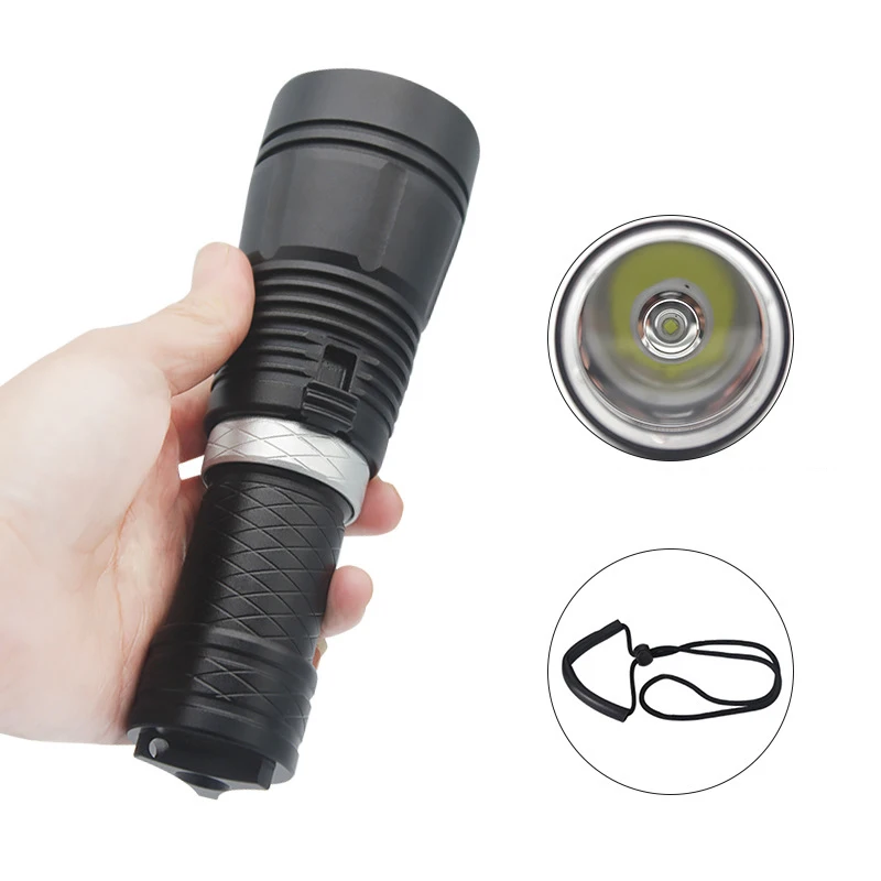 C2 Powerful Diving Flashlight Edc Tourch Torch Light Lamp Underwater High Power Led Flashlights Dving Camping Tactical Lantern