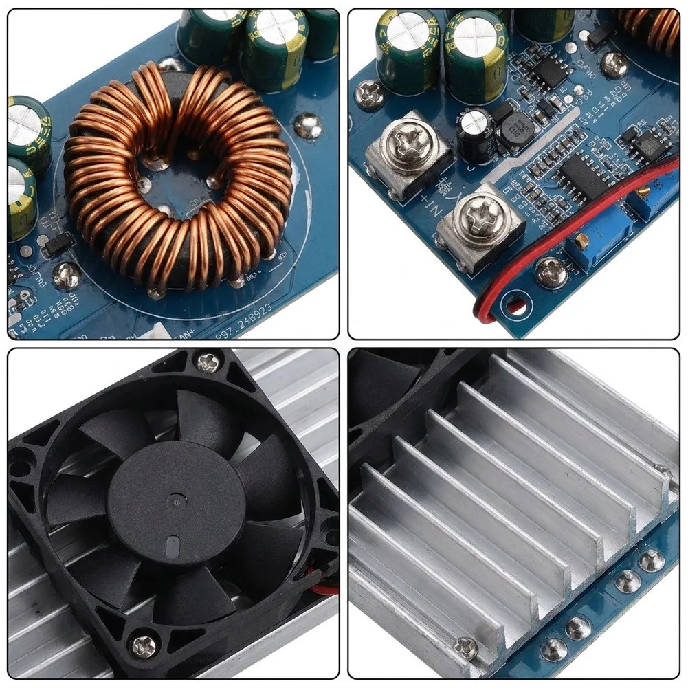 DC-DC 1200W 50A/800W 28A Adjustable Voltage Reduction Power Supply Module DC Power Converter For Voltage Reduction Systems