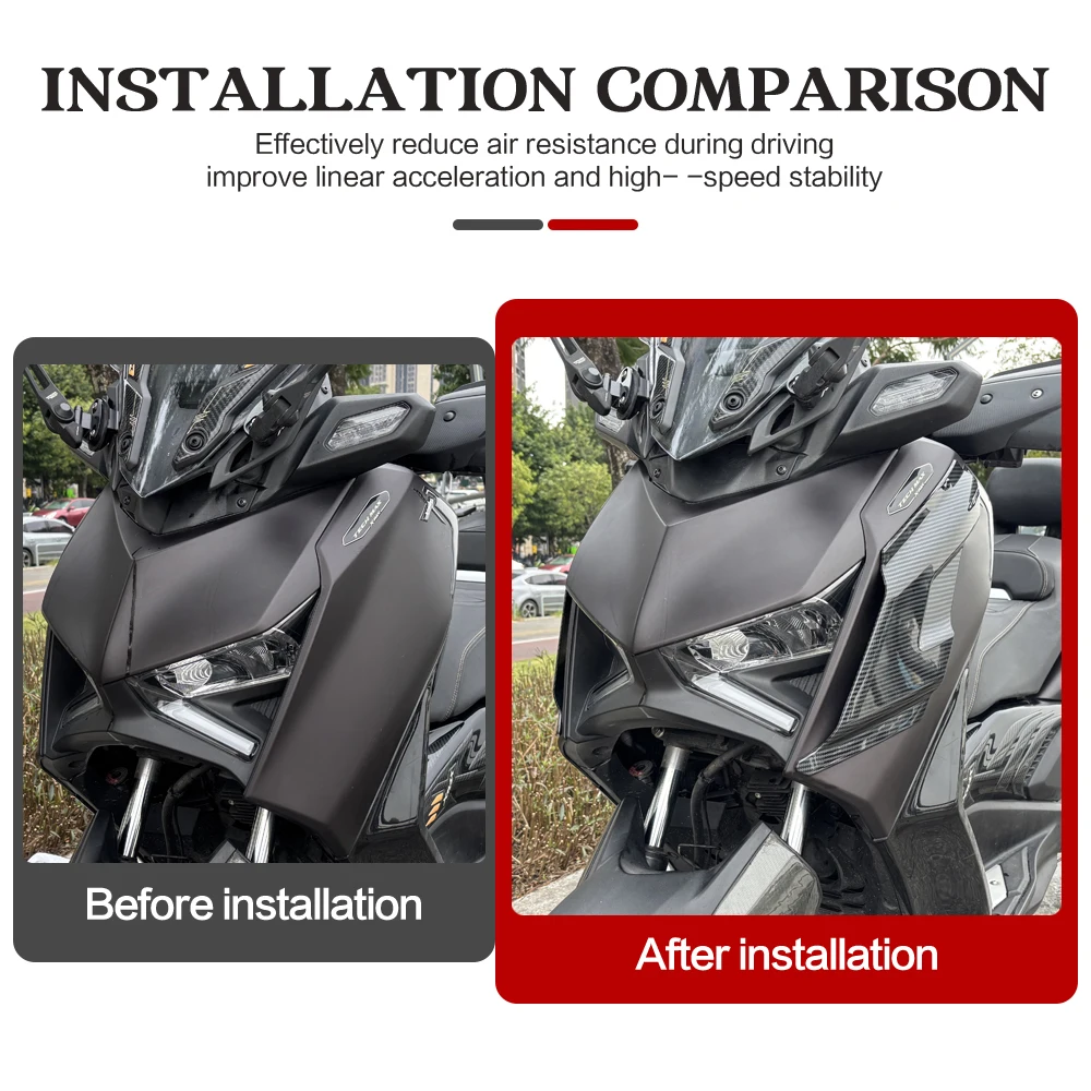 For YAMAHA X-MAX XMAX 300 X-MAX300 XMAX300 2023 2024 2025 New Motorcycle Side Windshield Deflector Fairing Air Deflector Kit