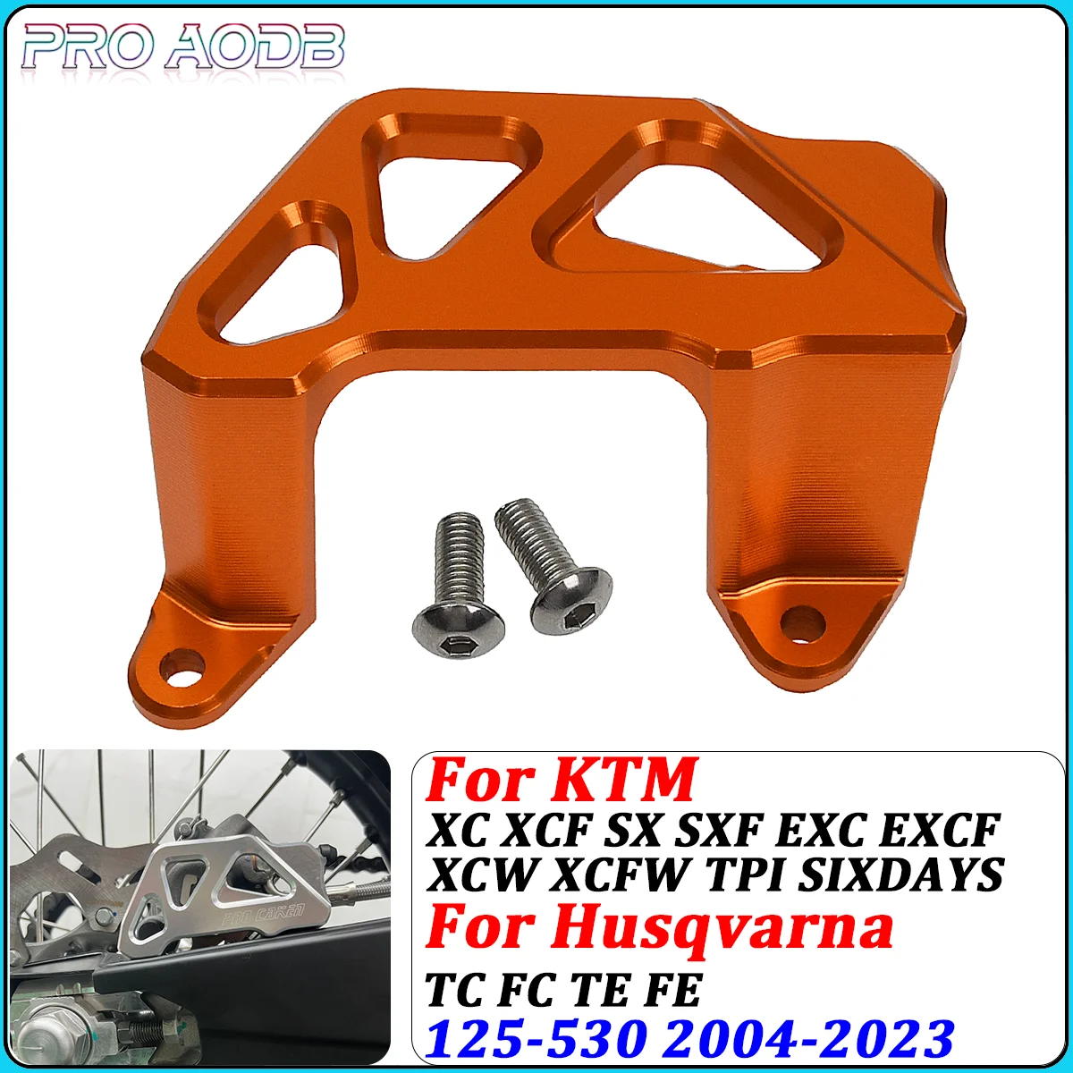 

CNC Aluminum Rear Brake Pump Protection Cover For Husqvarna TE FE FC TC FC250 FC350 FC450 125-501 For KTM XCW EXC SX SXF XC XCF