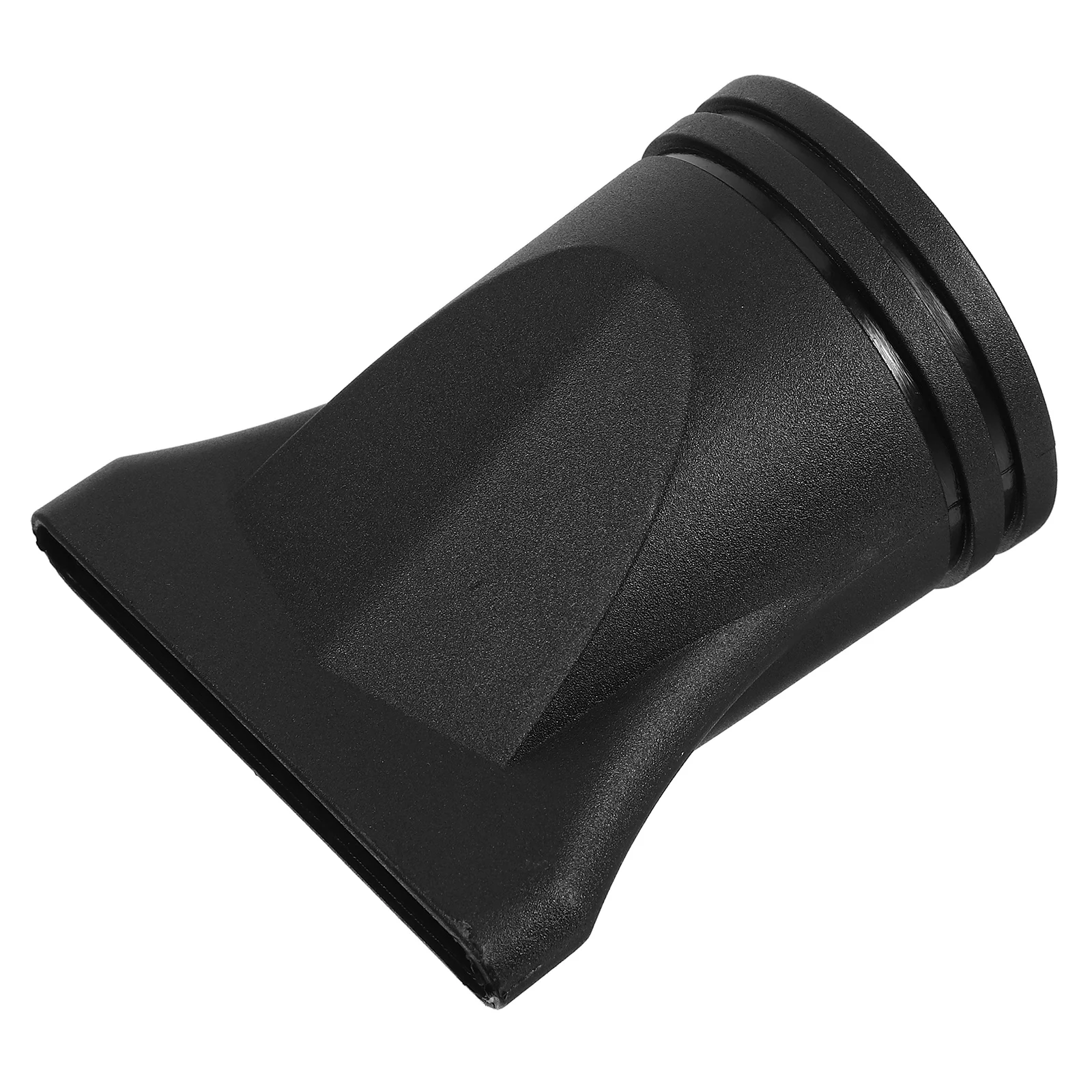 Universal 52mm Flat Duckbill Concentrator Nozzle Black Plastic Hair Dryer Styling Attachment for Household DIY Hair Styling Repl